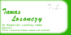tamas losonczy business card